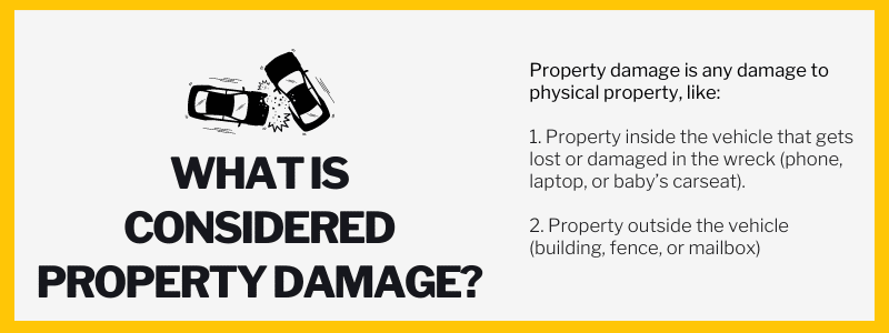 What is considered property damage?