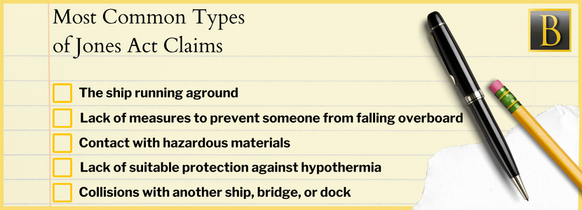 Most Common Types of Jones Act Claims