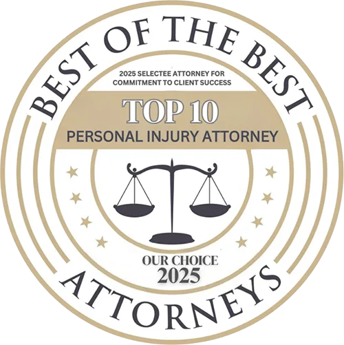 2025 BJB Best of the Best Top 10 Personaly Injury Lawyer